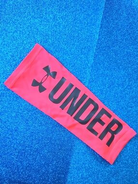 Under Armour Hot Pink Arm Sleeve with Black Logo